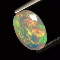 Jual (Asli Alam) Natural Rainbow White Opal (Bukan Garnet ,Bukan Zamrud ) Murah