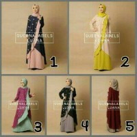 Luana by Queenalabels (dress/gamis/baju muslim/pakaian wanita)
