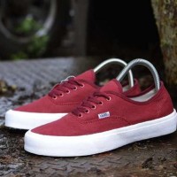Vans Authentic mono sun dried tomato ICC / Sepatu casual pria wani