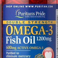 Jual Double Strength Omega 3 Fish Oil (90 Softgel) - Puritan's Pride USA Murah