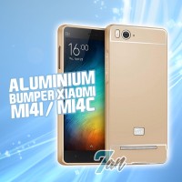 Jual BUMPER XIAOMI MI4I MI4C ALUMINUM GOLD EMAS HARD COVER CASE MI 4I 4C Murah