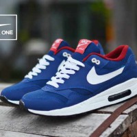 SEPATU WANITA NIKE AIRMAX ONE NAVY PUTIH MADE IN VIETNAM ASLI IMPORT