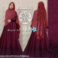 Baju Muslim 10043 HIJAB STYLE 13 MERAH Grosir murah