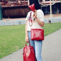 TAS 3 IN 1 BISA RANSELSELEMPANG FASHION BAG 3 WRNA TAS BATAM B2254