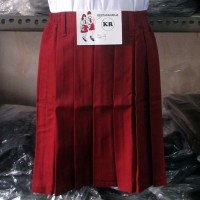Rok Pendek Rempel SD Merah No. 6, 7, 8 (Seragam Sekolah)
