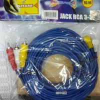Kabel RCA AV Audio Vedio TV parabola DVD Merk Kitani 10 m