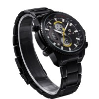 Jam Tangan Weide Japan Quartz Stainless Strap Miyota Men Sports Watch