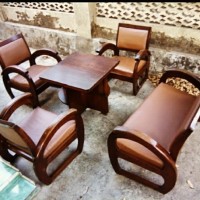 set kursi tamu sedan antik jati