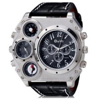 Jual Jam Tangan Pria Original Kompas Dan Thermometer Oulm Casual Kulit Asli Murah
