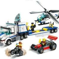 Jual Lego Wange Police Helicopter Transporter. Murah