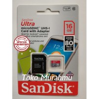 Memory Memori Card MicroSD Micro SD Sandisk Ultra Class 10 16GB, 16 GB
