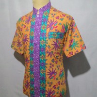 Jual Kemeja Baju Hem Batik Pria Cowok Batik Koko Muslim Shanghai BKT12 Murah