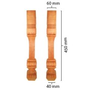 Kaki Meja Kayu 006 - 45cm Mahoni