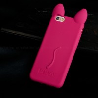 KOKO CAT KOREA Cute Ear Cat soft silicone Case For IPhone 6 6S PLUS