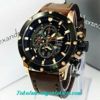 jam tangan alexandre christie ac 6416 rose gold
