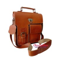tas kulit selempang pria premium leather bag