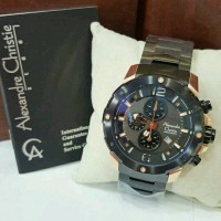 JAM TANGAN SPORTY ALEXANDRE CHRISTIE RANTAI COWOK/CEWEK ORIGINAL