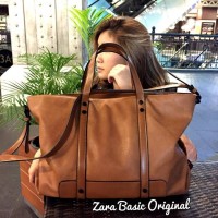 Jual Tas wanita branded handbag cewek murah import, Zara basic original Murah