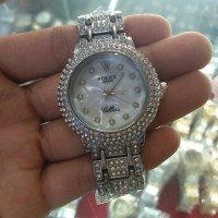 READY, ROLEX DIAMOND, JAM TANGAN WANITA, KW SUPER, 100% Gambar asliny