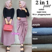 Jual celana jogger Rok zaskia serut 2 in 1 skirt pants cewe wanita murmer Murah