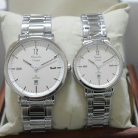 ALEXANDRE CHRISTIE COUPLE AC 8499 SILVER. GARANSI RESMI 1TAHUN
