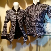 Jual Baju Batik Couple Monocrome Murah