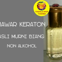 MINYAK WANGI MAWAR KERATON | ASLI MURNI BIANG 100% non alkohol