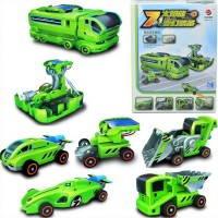 Jual 7 in 1 Solar Transformer Car Truck Power Plant Racing Car kit robot Murah