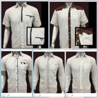 Baju yoko/safari/kemeja adat pria bali tepi endek