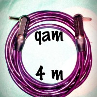 kabel jack gitar/instrumen transparan 4 m. anti noise