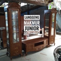 bufet tv meja tv & lemari hias jati jepara