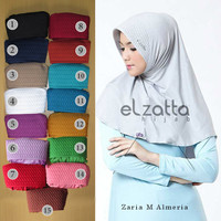 Jual Kerudung Jilbab Instan Bergo Zaria M Almeria Elzatta Murah