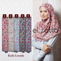 ELZATTA Hijab Kerudung Jilbab Segi Empat Scarf Kaila Lenada Terbaru