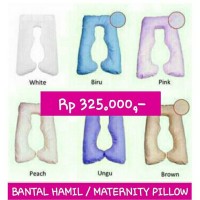 Jual BANTAL HAMIL & MENYUSUI EMPUK / MATERNITY PILLOW + SARUNG KATUN WARNA Murah