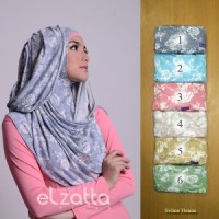 Jilbab Selendang Elzatta Selma Hanna Murah Warna Biru