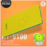 Jual ROBOT RT9100 9000mAh YELLOW GREEN POWERBANK ORI DISTRIBUTOR VIVAN Murah