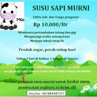 Jual SUSU SAPI MURNI Murah