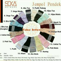 Jual Kaos Kaki Jempol SOKA Pendek Murah Grosir Warna Wanita Muslimah Murah