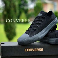 SEPATU CASUAL CONVERSE CHUCK TAYLOR LOW BLACK UNISEX 37-43