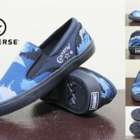 SEPATU CONVERSE ALLSTAR SKID GRIP SLIP ON NAVY