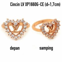 XP1660G-CE Cincin LV Perhiasan Lapis Emas Gold