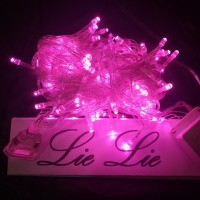 Jual lampu natal led twinkle lurus tumblr hias warna pink Murah