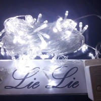 Jual lampu natal led twinkle lurus tumblr hias warna putih Murah