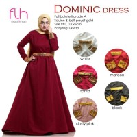 FLH Gaun pesta ekslusif DOMINIC DRESS (busana muslim,gamis busui,kaos