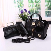 SEMI PREMIUM 3 TAS KERJA IMPORT 876 FURLA GLOSSY BEHEL TEBAL HANDBAGS