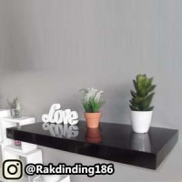 1 Rak Dinding, Minimalis, Gantung, Melayang, Kayu Uk. 80 x 25 x 4 cm