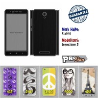 Garskin hp Xiaomi Redmi Note 2 branded murah bisa pakai foto sendiri