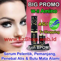 Jual BIGPROMO 2 Botol Amino Long Lashes Solution Asli Ez Shop Penebal Alis Murah