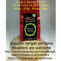 Jual GILING HALUS Kopi Hijau / Green Coffee Tekstur mirip pasir pantai Murah