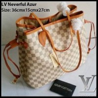 Jual TAS WANITA LV NEVERFULL LOUIS VUITTON IMPORT BRANDED HANDBAG IMPOR Murah